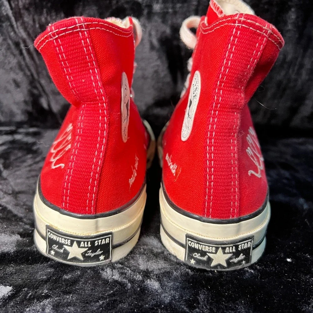 Converse Chuck 70 High 171117C Unisex M7.5/W9.5 Shoe Red Valentine's Day Sneaker - Picture 4 of 6